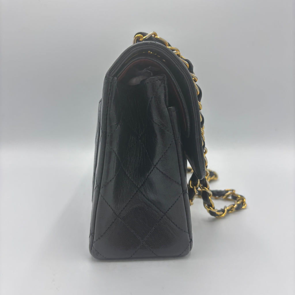 Vintage Classic Double Flap Bag Quilted Lambskin Small