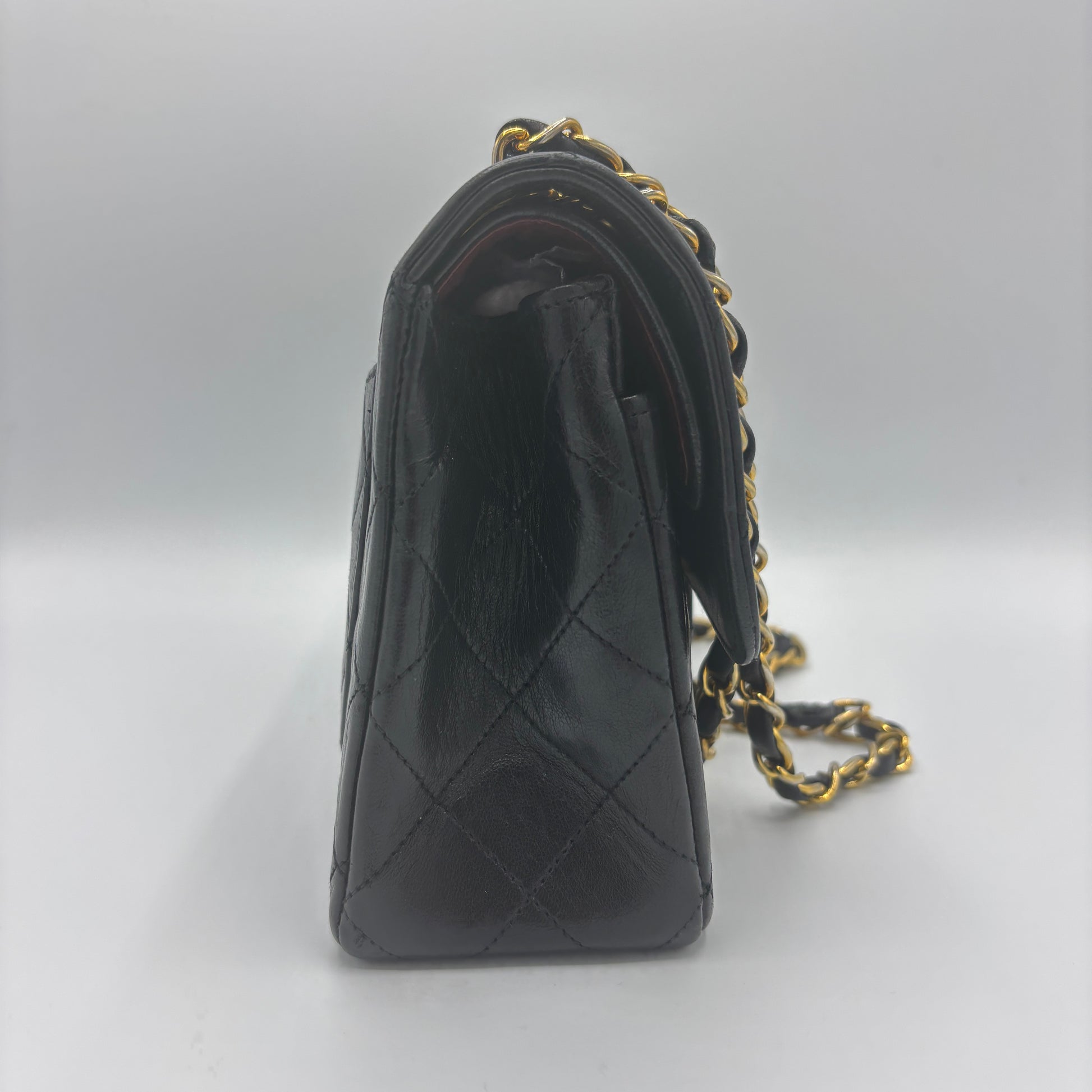Vintage Classic Double Flap Bag Quilted Lambskin Small