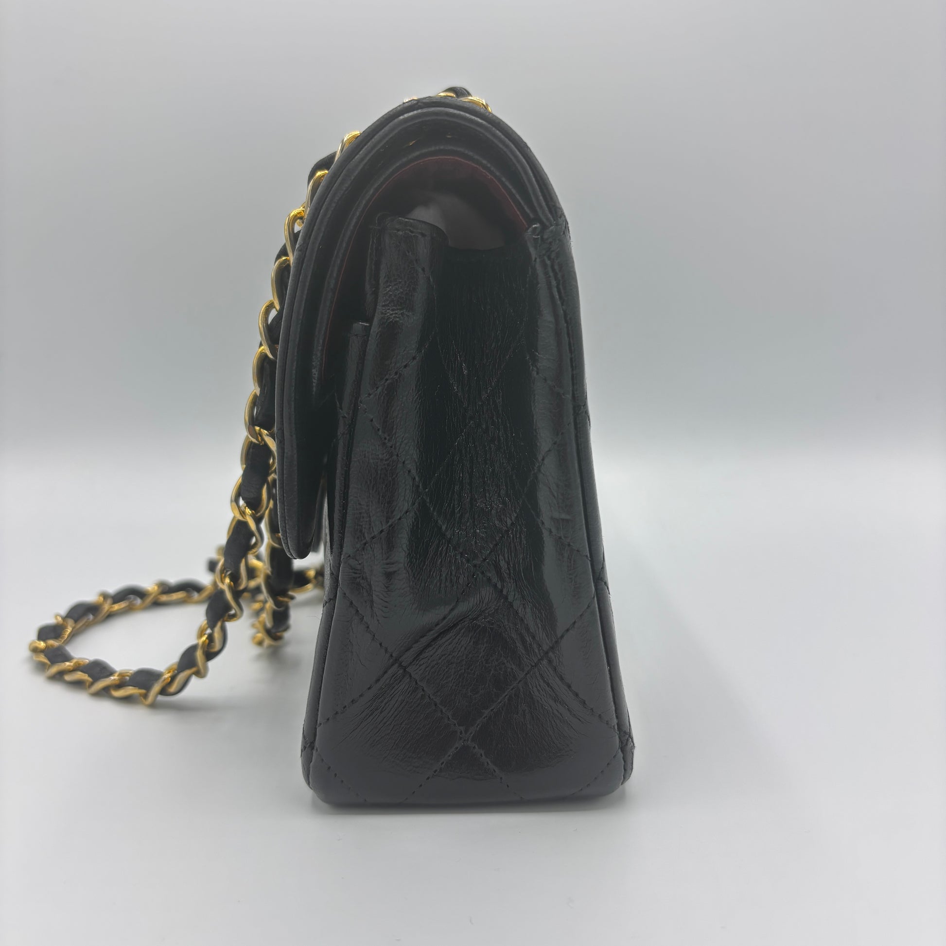 Vintage Classic Double Flap Bag Quilted Lambskin Small