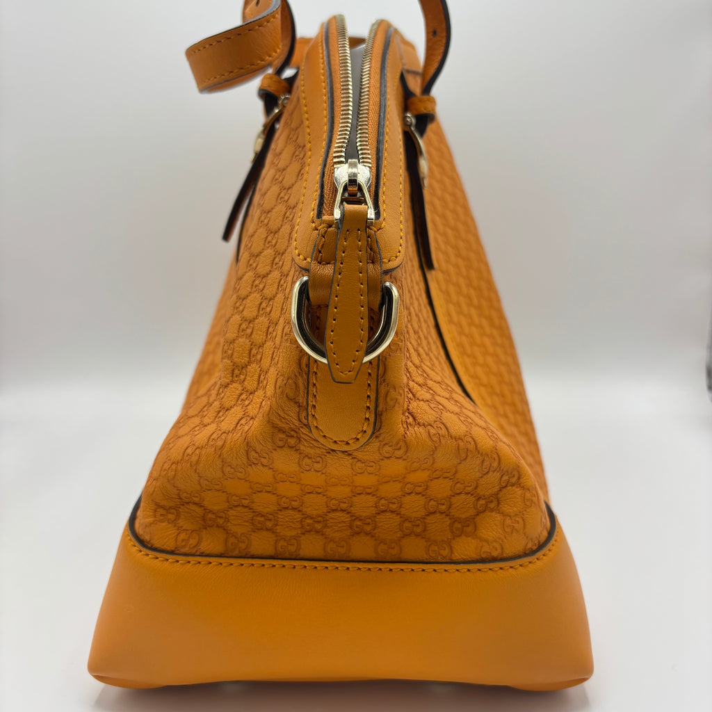 Nice Top Handle Bag Microguccissima Leather Medium