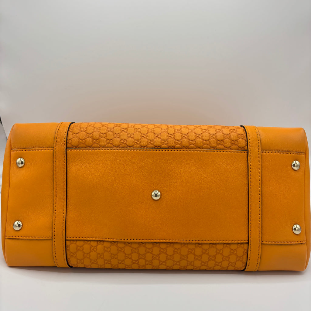 Nice Top Handle Bag Microguccissima Leather Medium