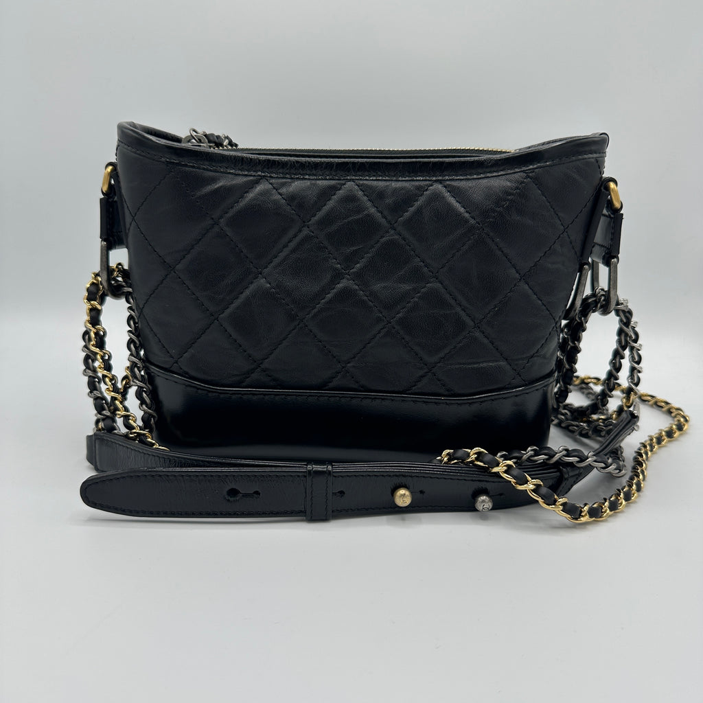 Gabrielle Hobo Quilted Aged Calfskin Small