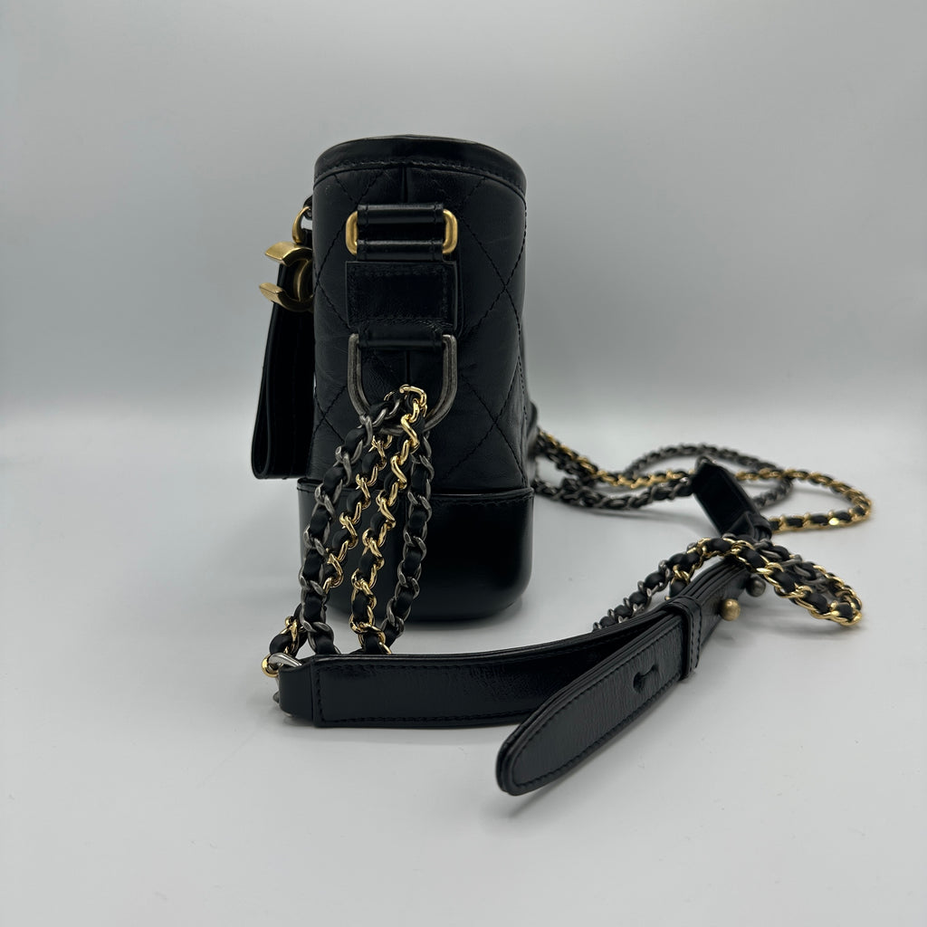 Gabrielle Hobo Quilted Aged Calfskin Small
