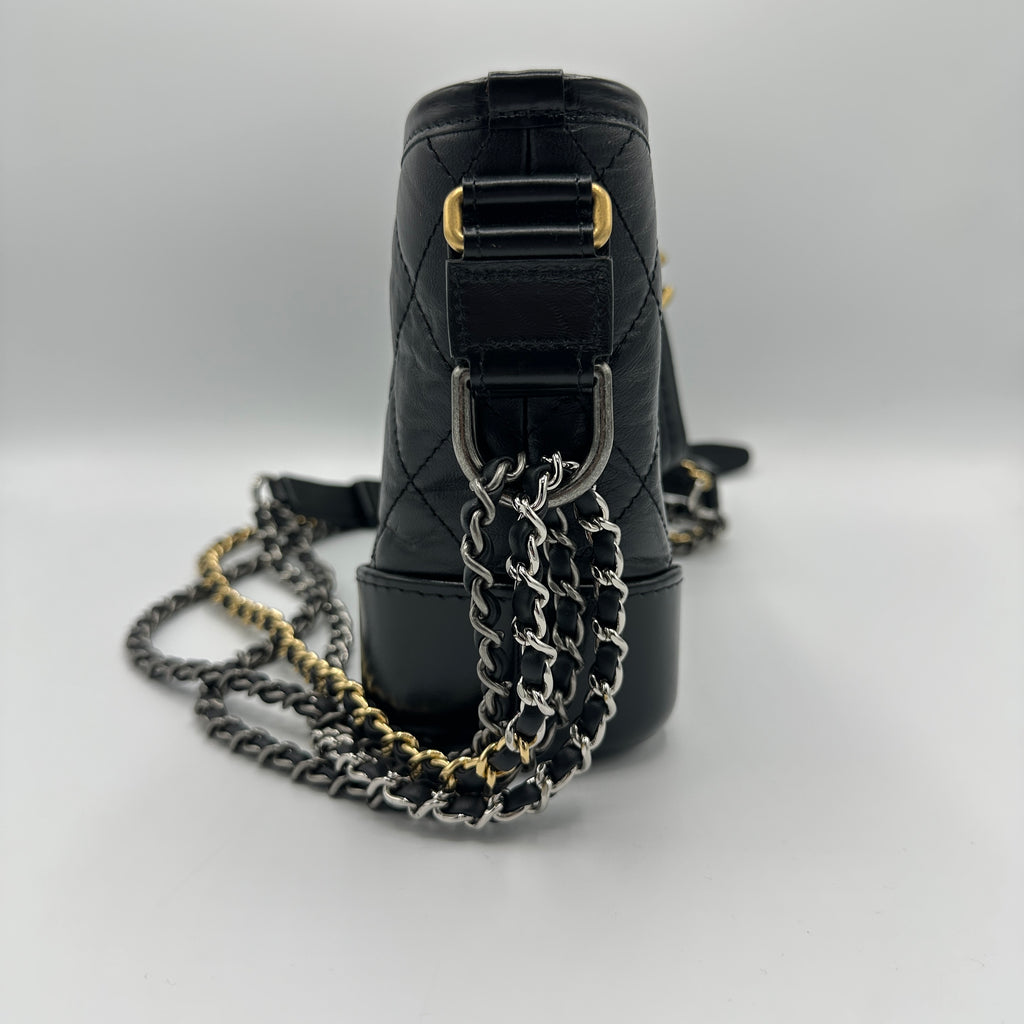Gabrielle Hobo Quilted Aged Calfskin Small