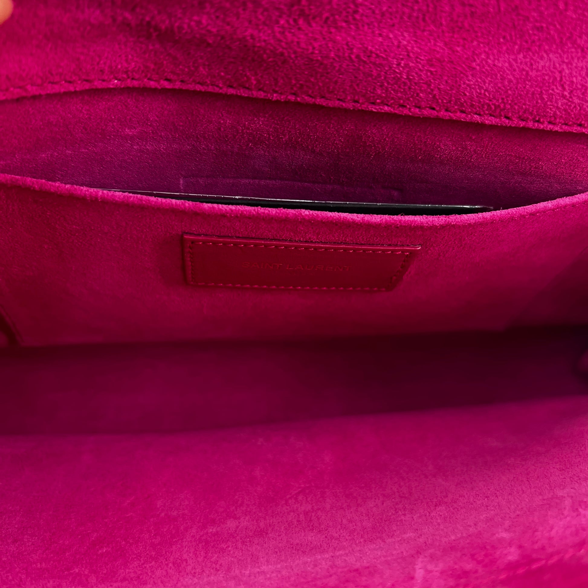 Y Ligne Leather Clutch Bag 'Pink' Twins