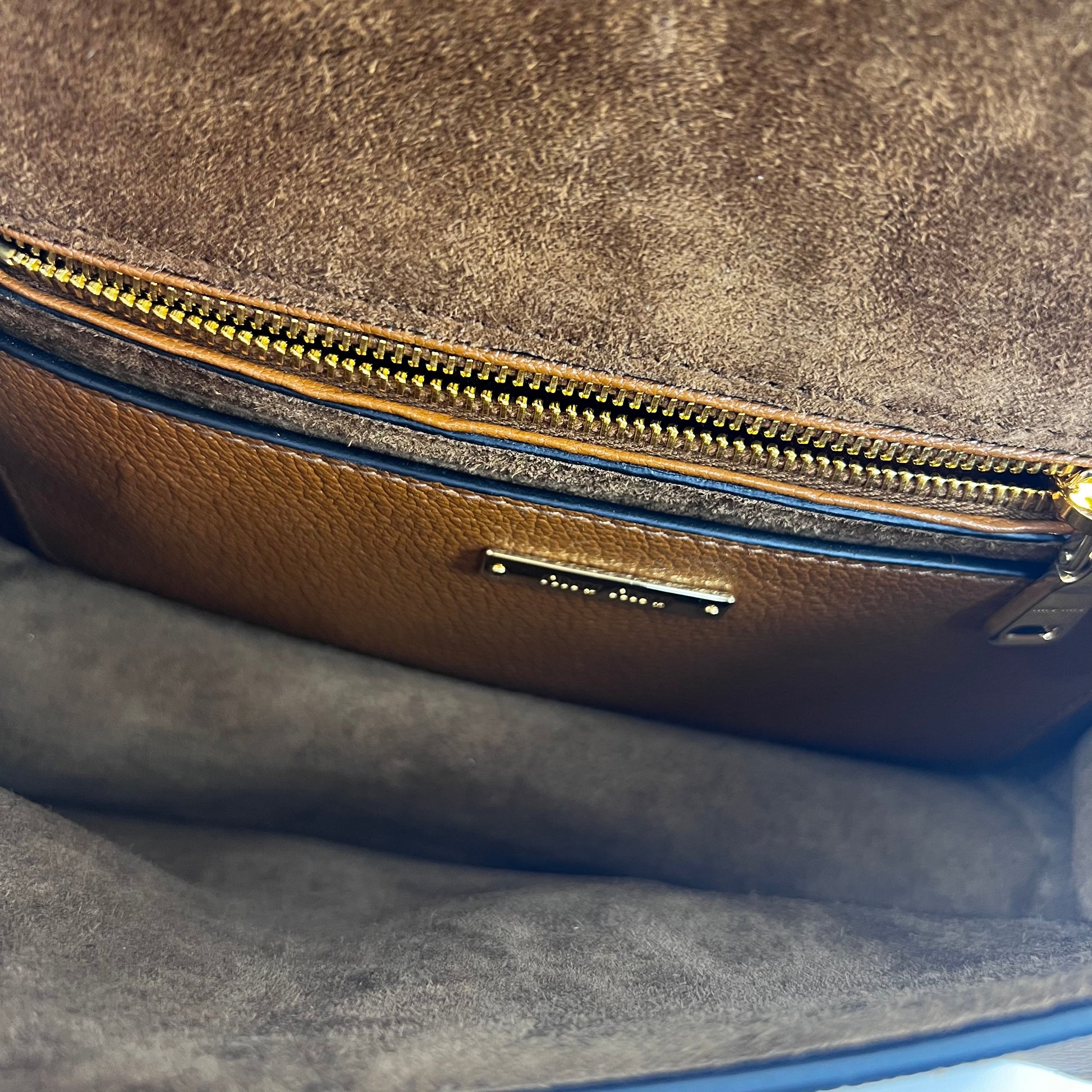 Madras Crystal Buckle Shoulder Bag Leather Small twins