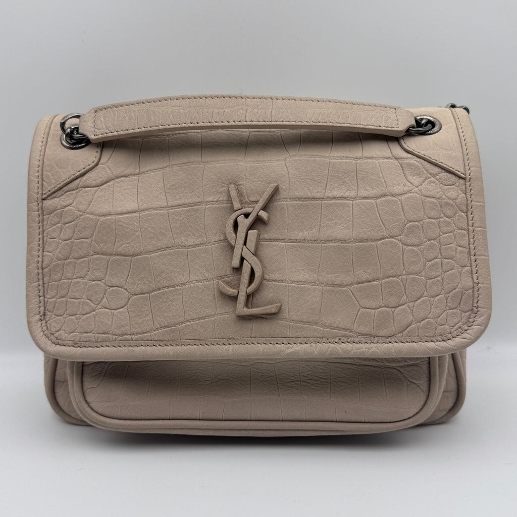 Niki Baby in Light Natural Suede Croc NJ