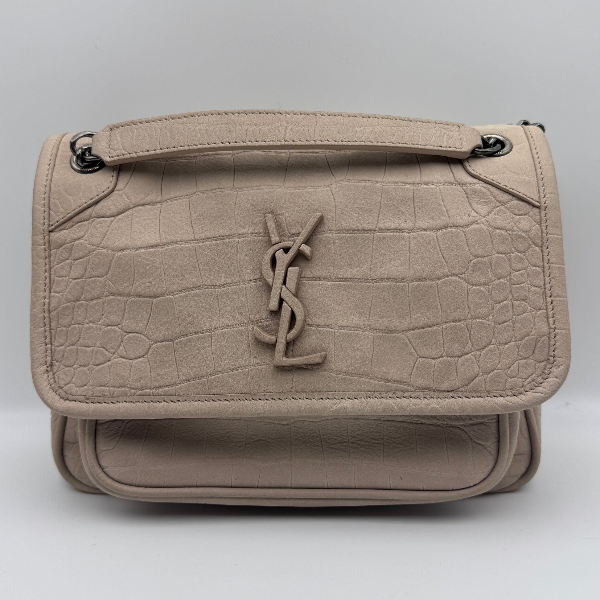 Niki Baby in Light Natural Suede Croc NJ