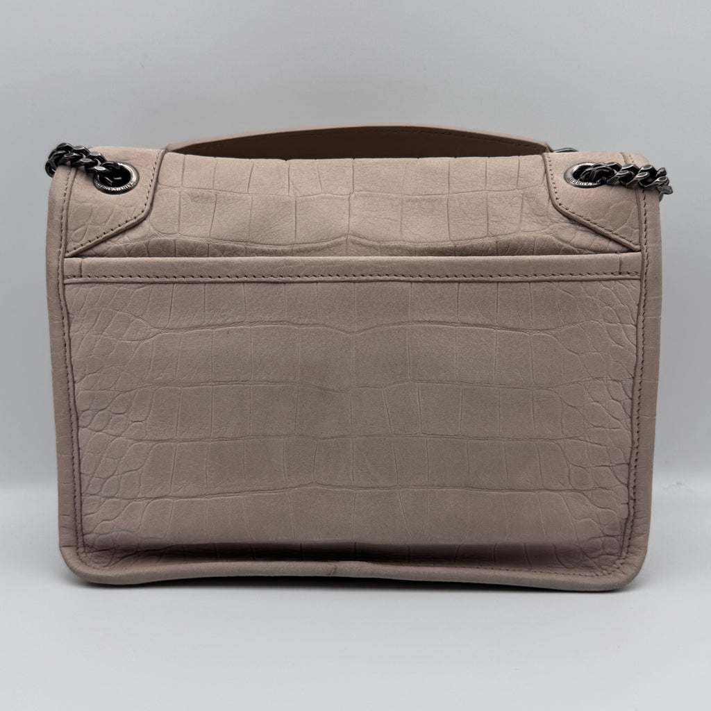Niki Baby in Light Natural Suede Croc NJ