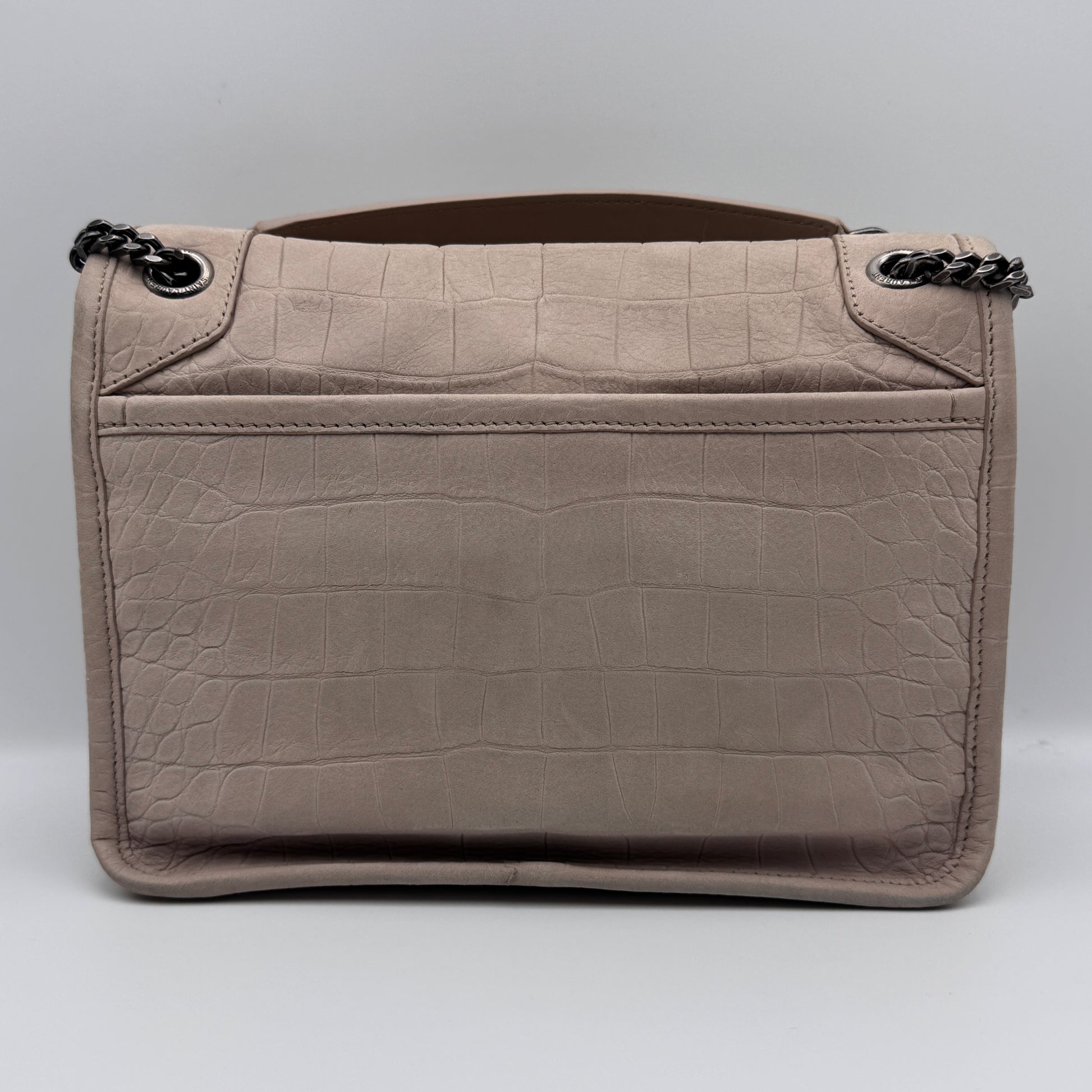 Niki Baby in Light Natural Suede Croc NJ