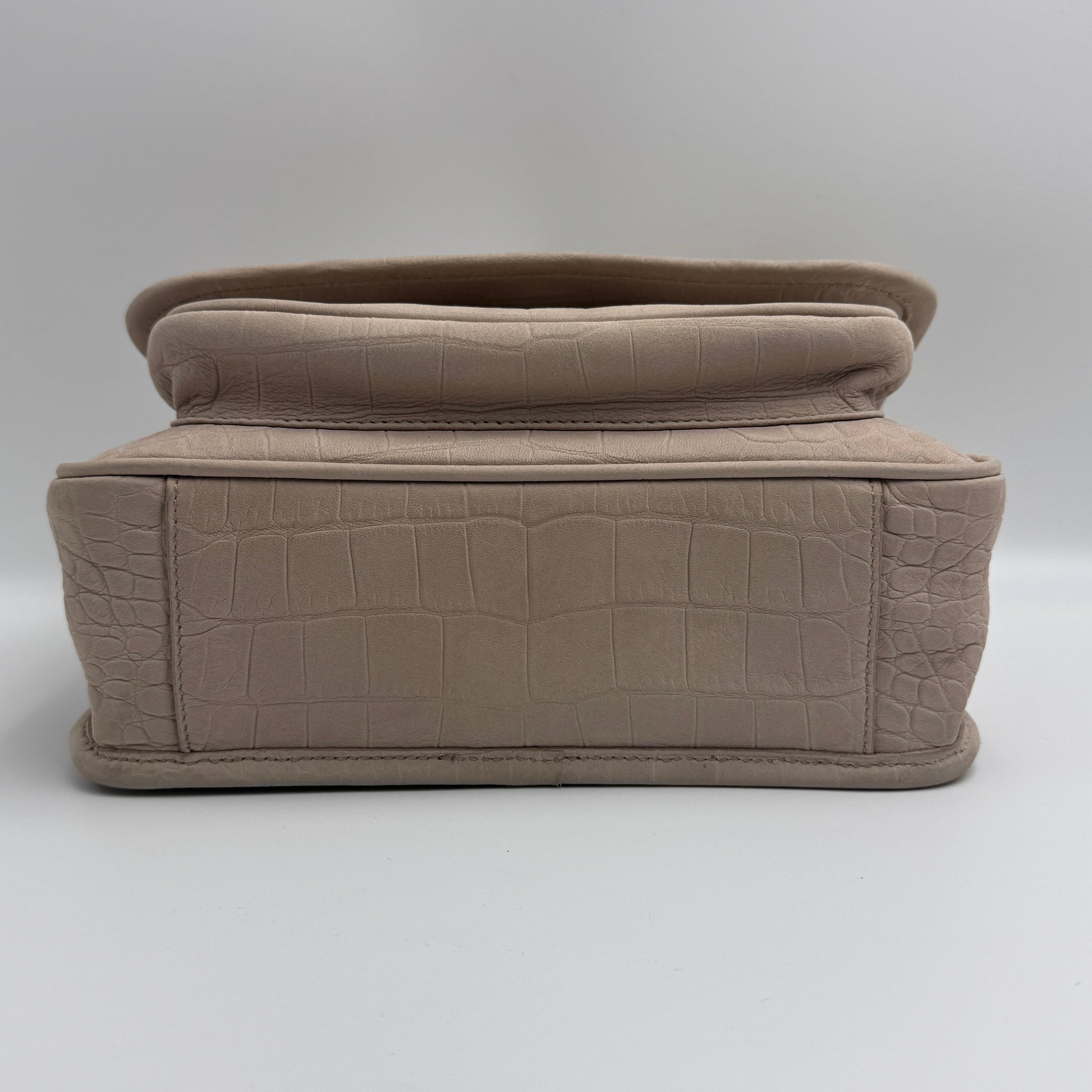 Niki Baby in Light Natural Suede Croc NJ