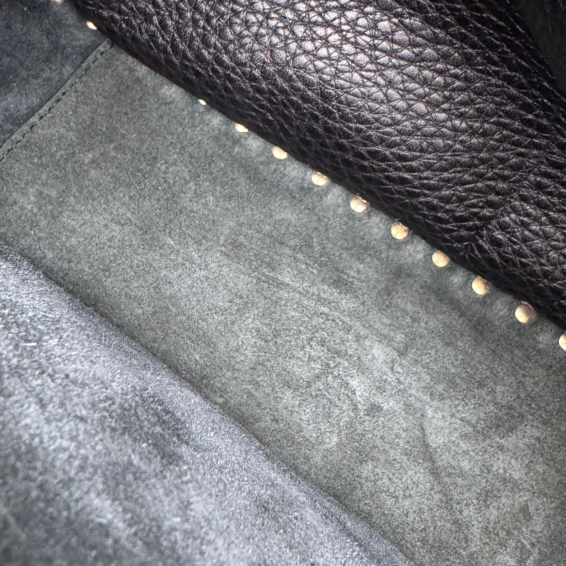 Grained Calfskin Medium Rockstud Backpack Black NJ