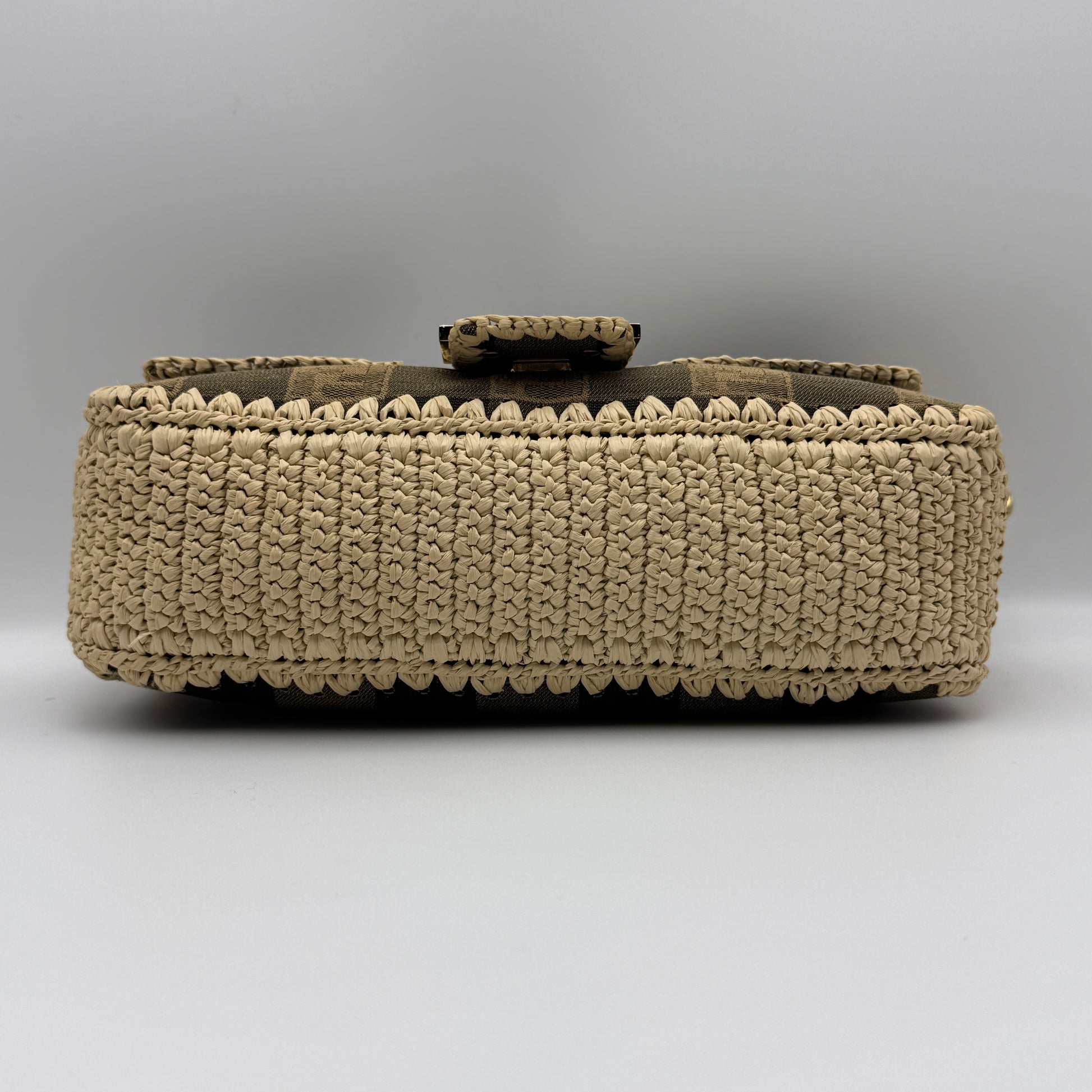 Baguette NM Bag Pequin Canvas with Raffia NJ