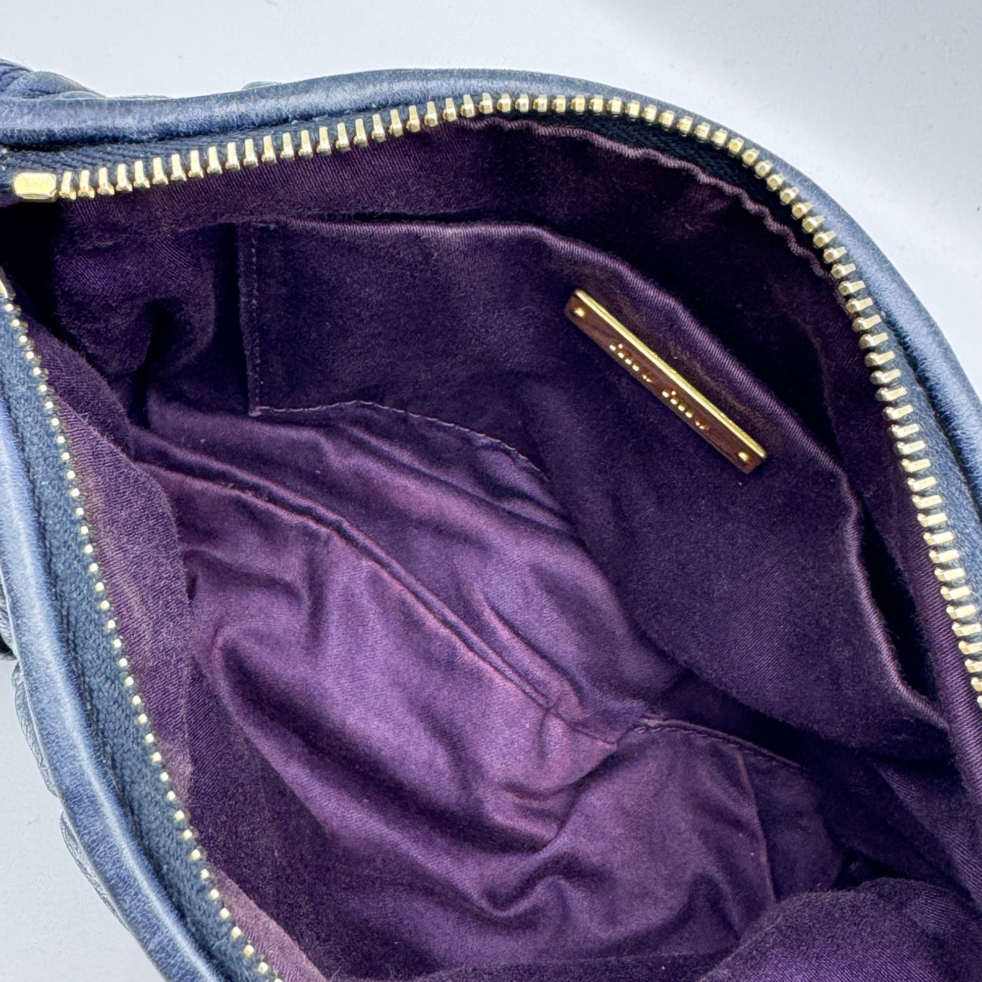 Nappa Matelasse Shoulder Bag Bleuette NJ