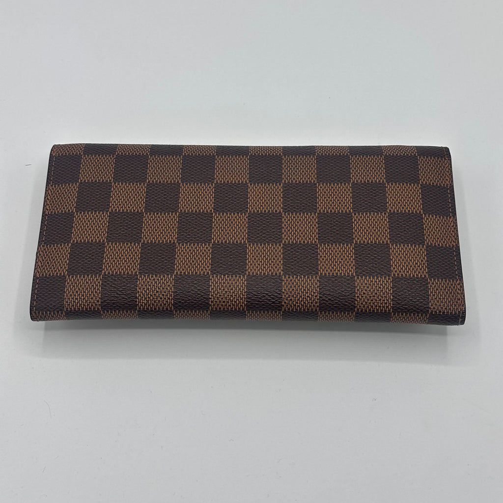 Damier Ebene Pattern Coated Canvas Modulable Compact Wallet