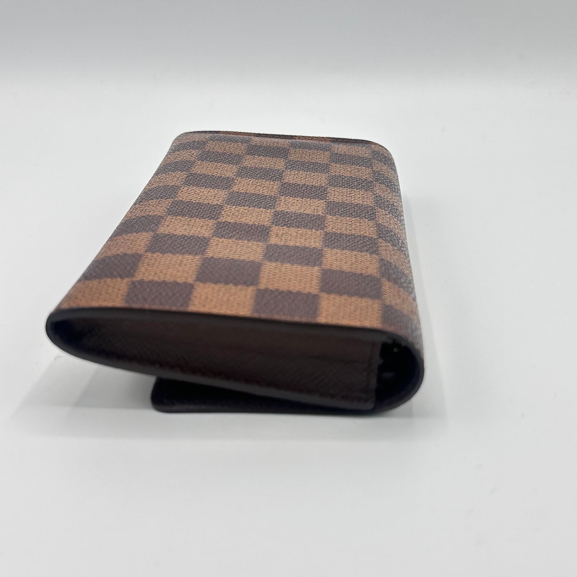 Damier Ebene Pattern Coated Canvas Modulable Compact Wallet