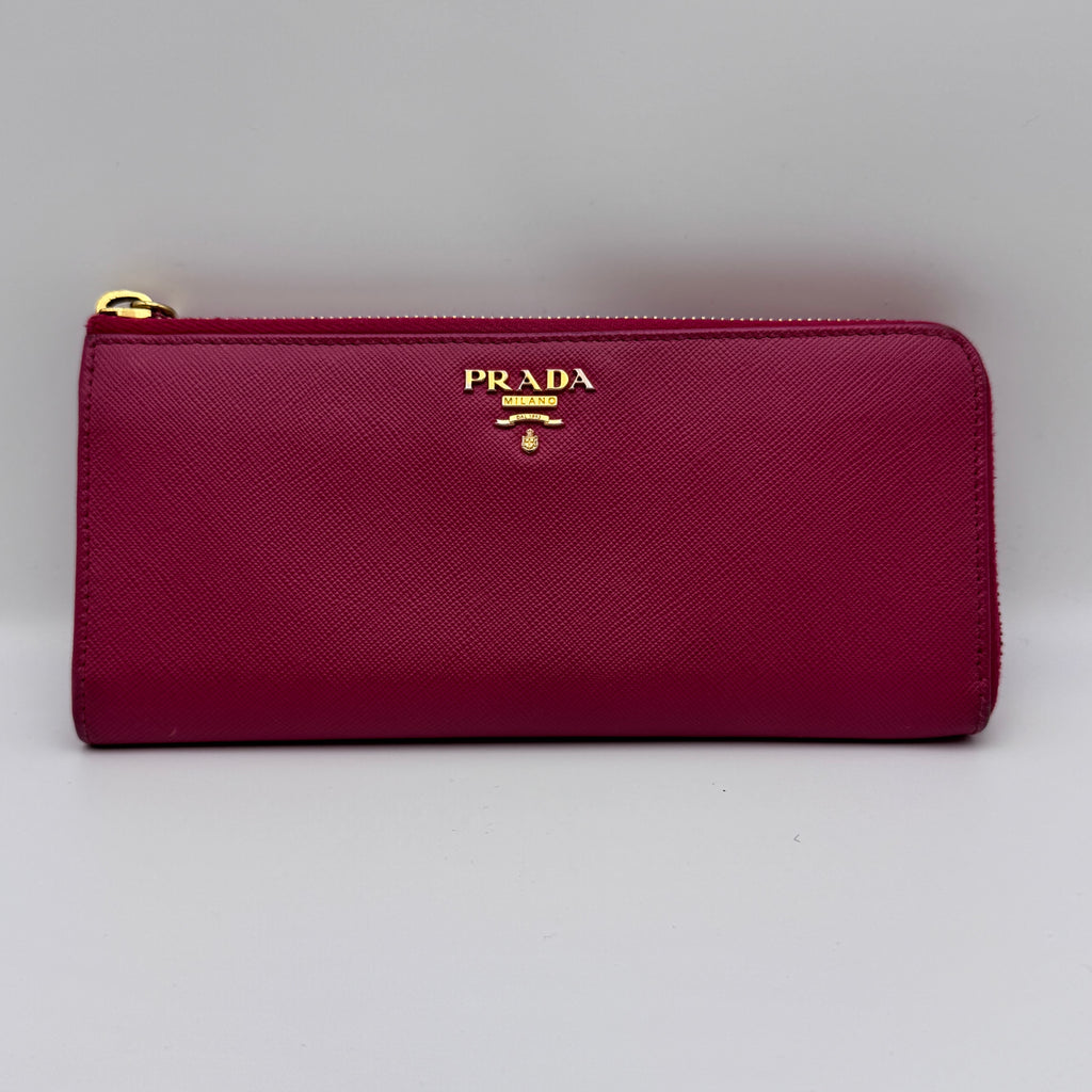 Saffiano Metal Leather Continental Wallet NJ