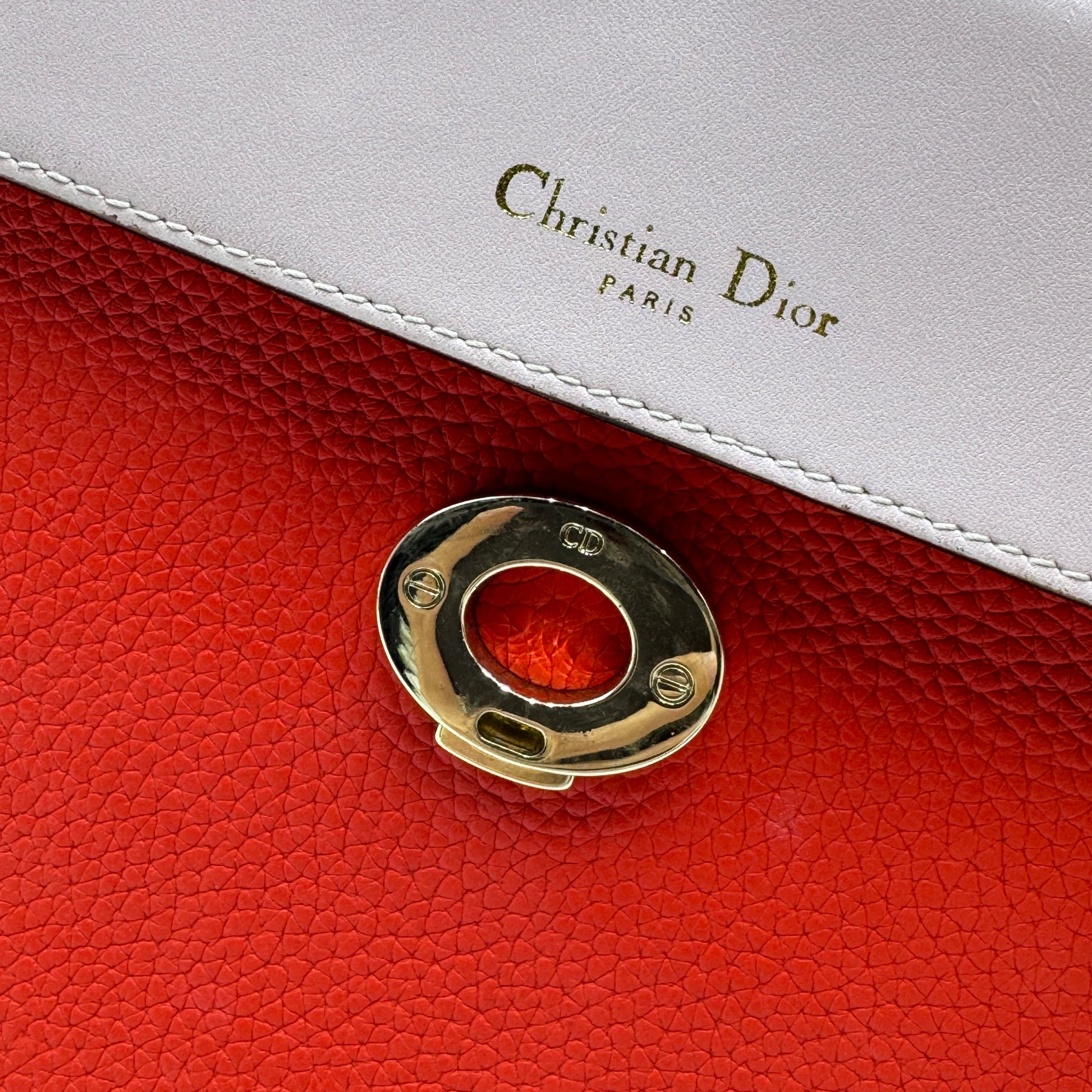 Be Dior Bag Pebbled Leather Small NJ