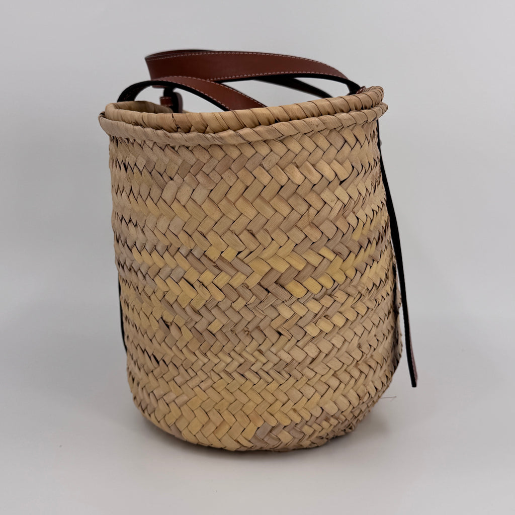 Raffia Basket Tote Bag Natural Tan NJ