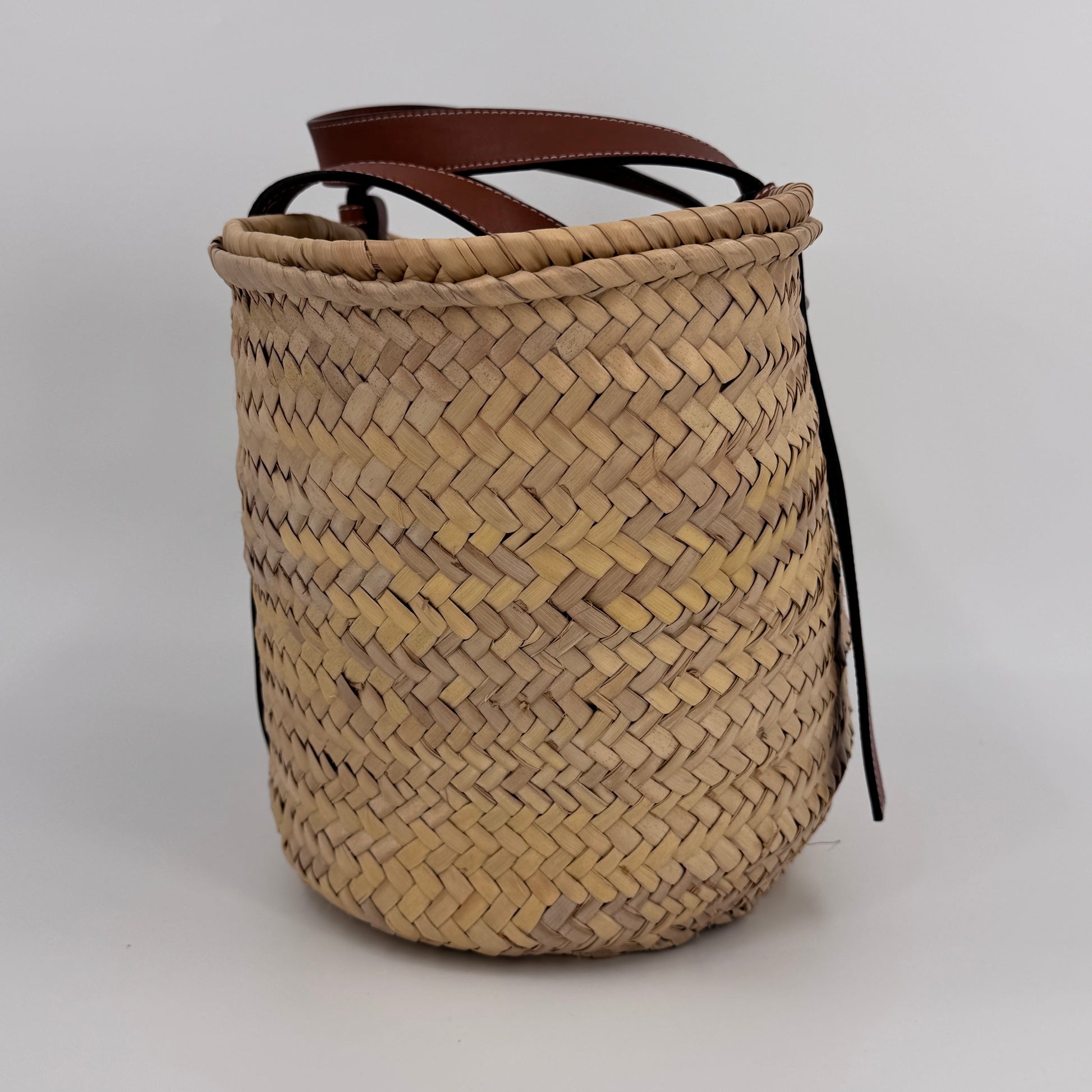 Raffia Basket Tote Bag Natural Tan NJ