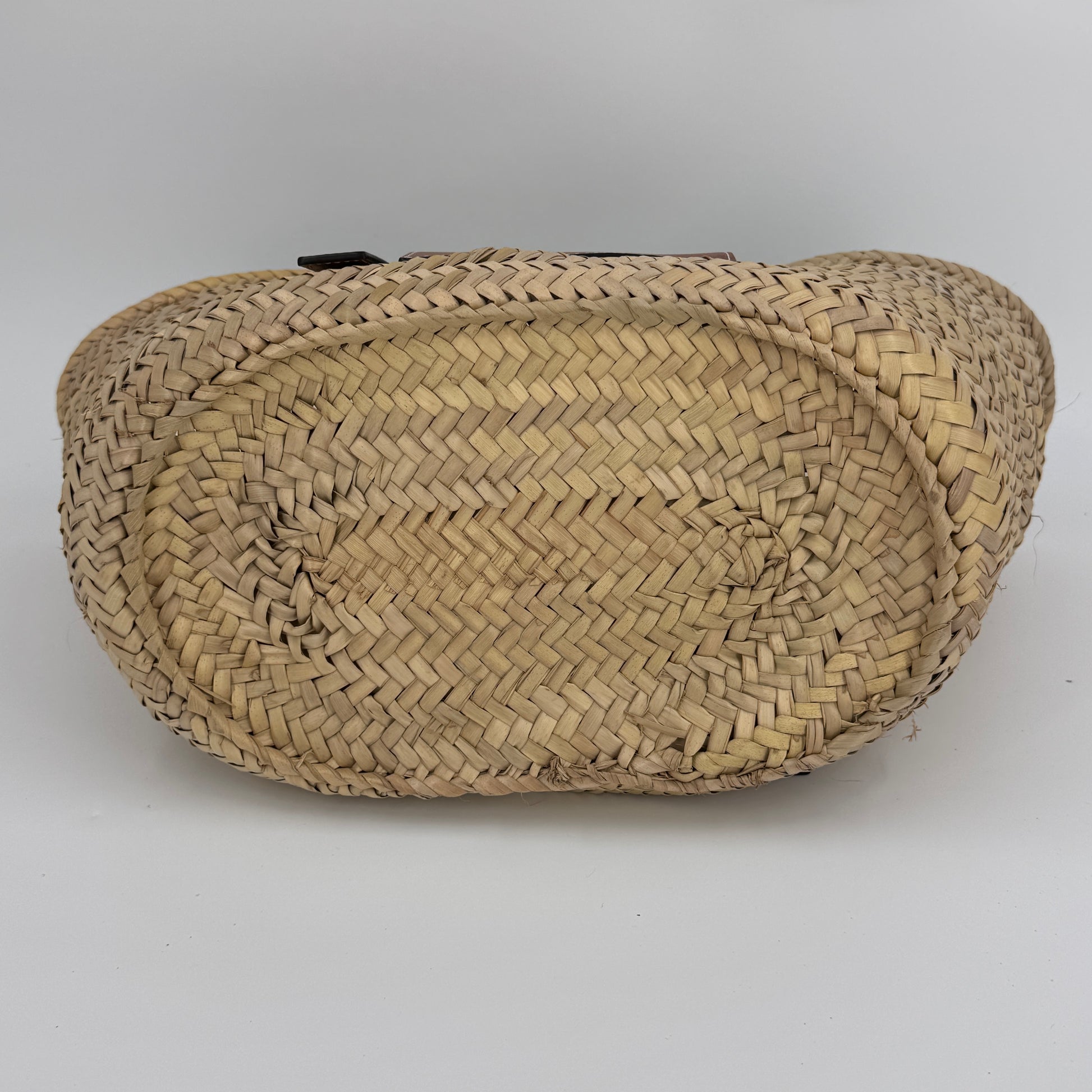 Raffia Basket Tote Bag Natural Tan NJ