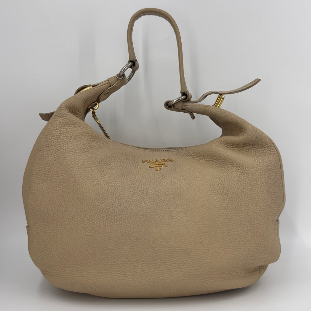 Vitello Daino Leather Hobo NJ