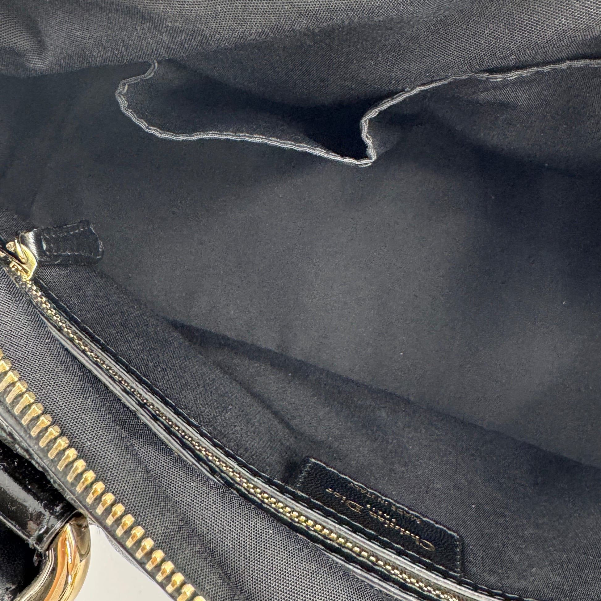 Black Cannage Leather Handbag NJ
