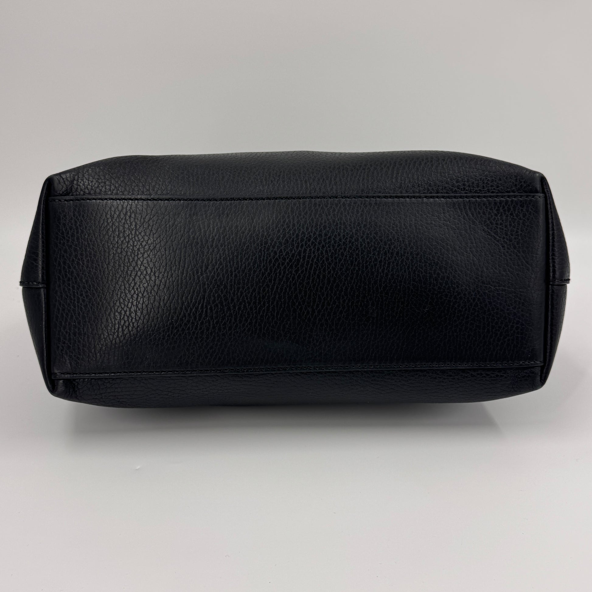 Dollar Calfskin GG Charm Satchel Black NJ