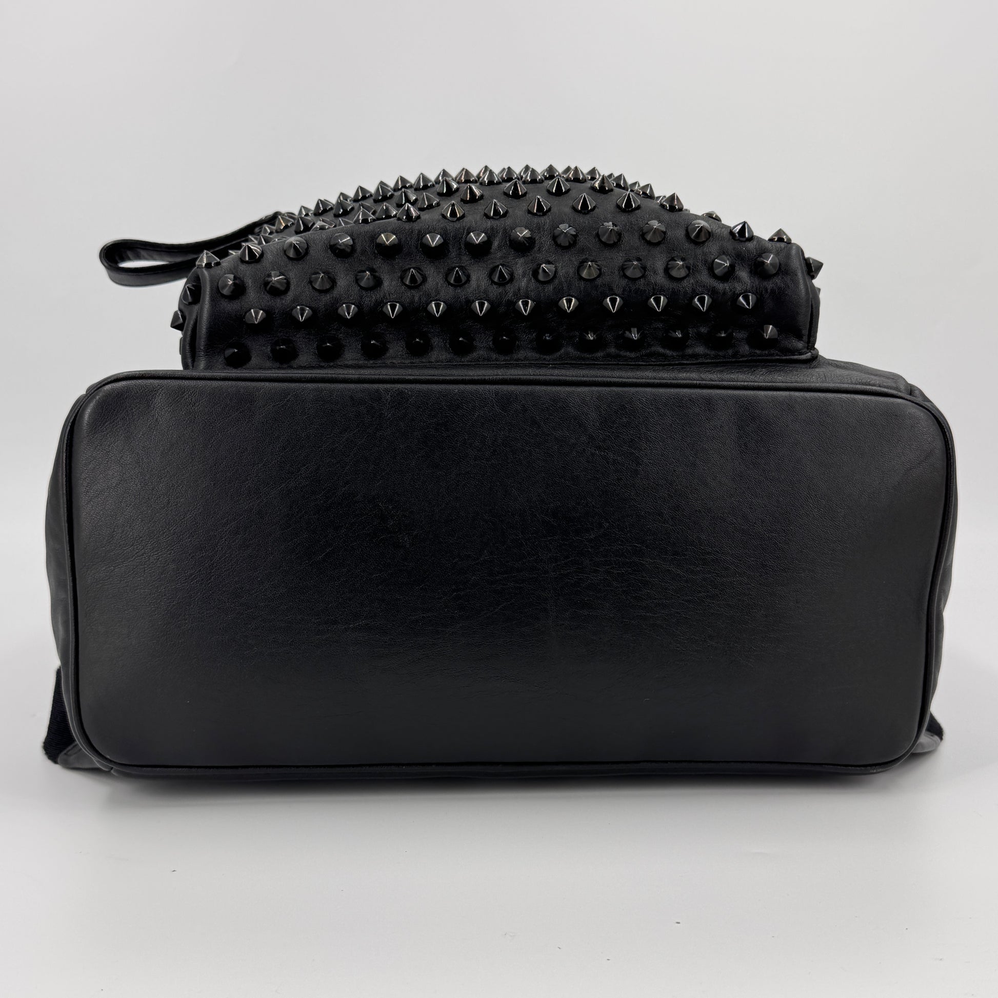 Calfskin Medium Studded Backpack Black NJ