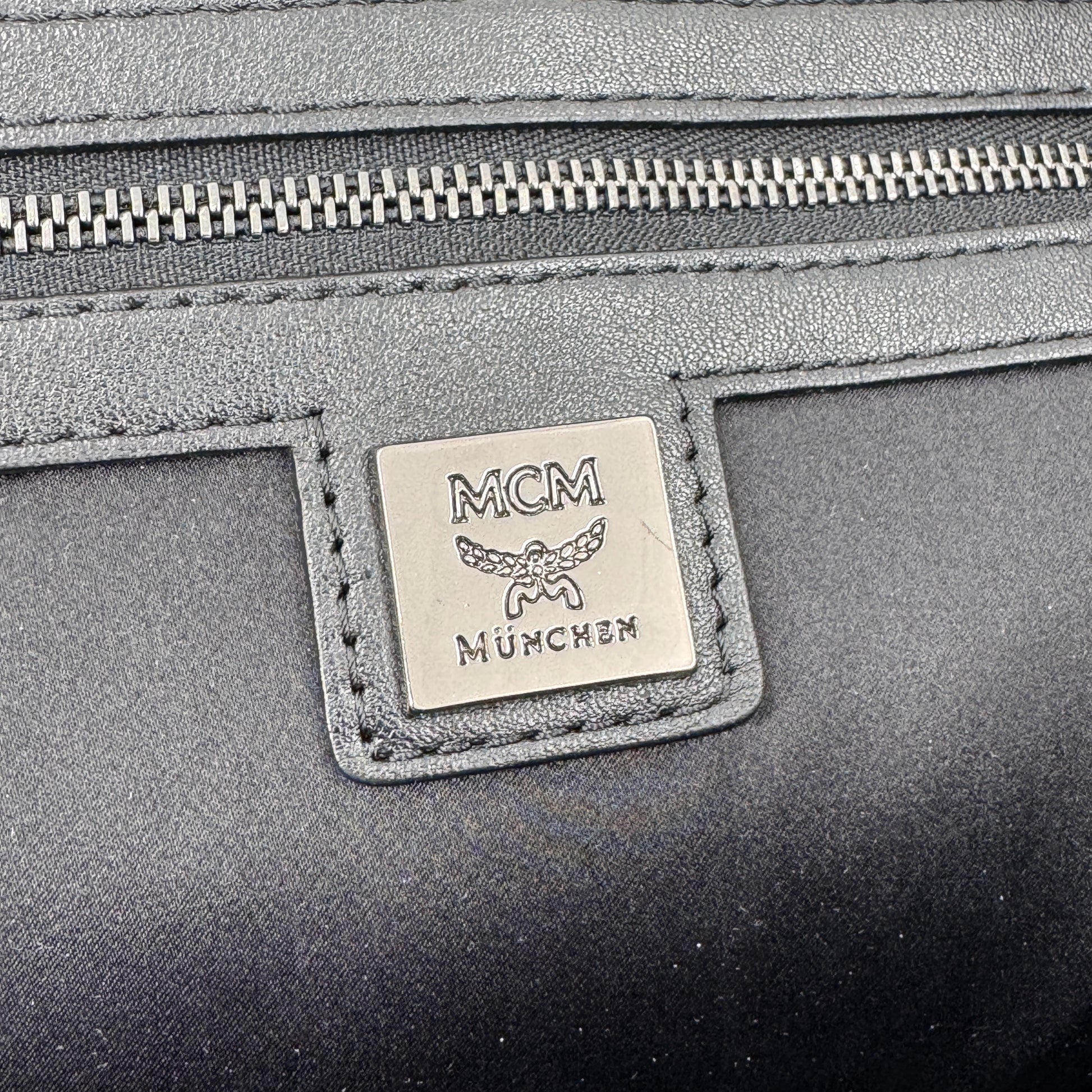 Calfskin Medium Studded Backpack Black NJ