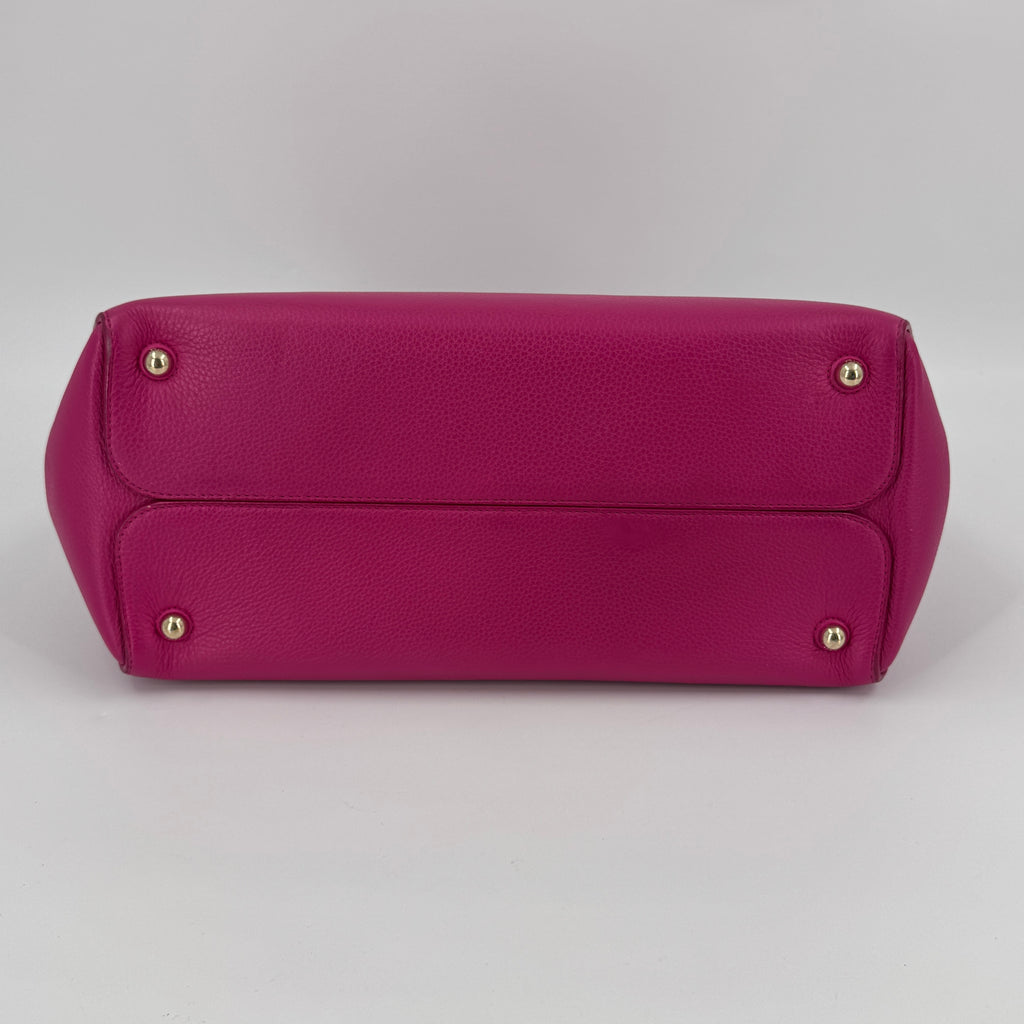 Open Bar Bag Leather Medium NJ