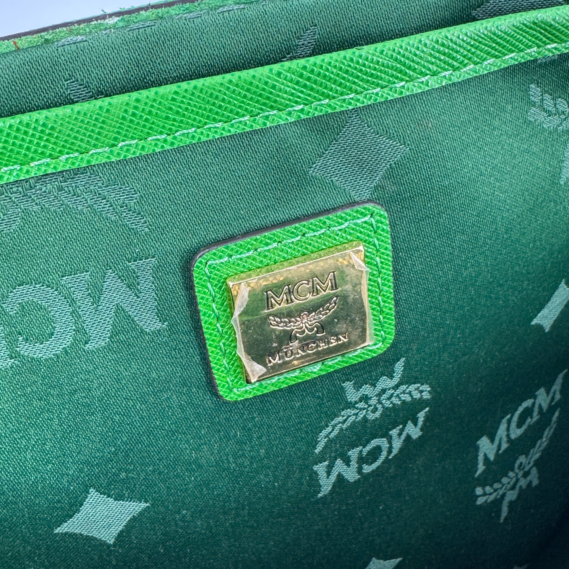 Green Leather Hand Bag NJ