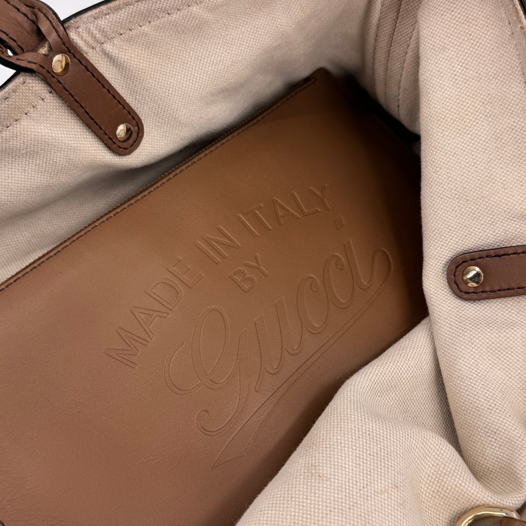 Monogram Medium Craft Tote Brown NJ