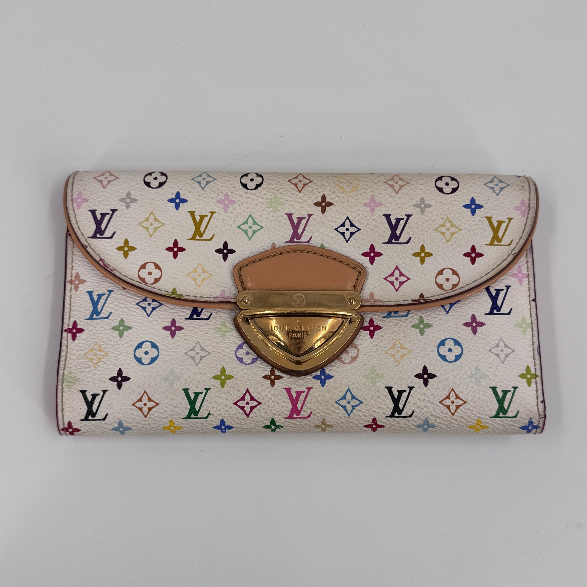 Monogram Multicolor Eugenie Wallet White Litchi NJ
