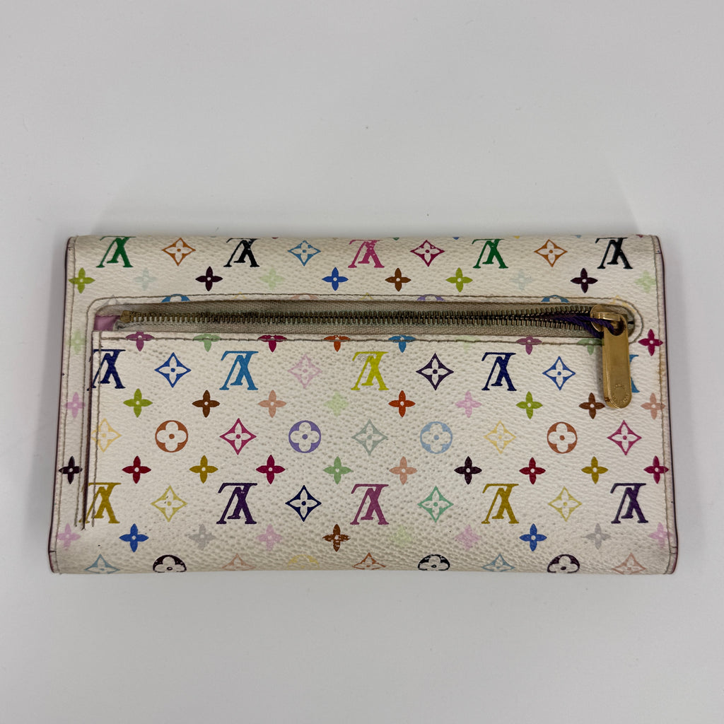 Monogram Multicolor Eugenie Wallet White Litchi NJ
