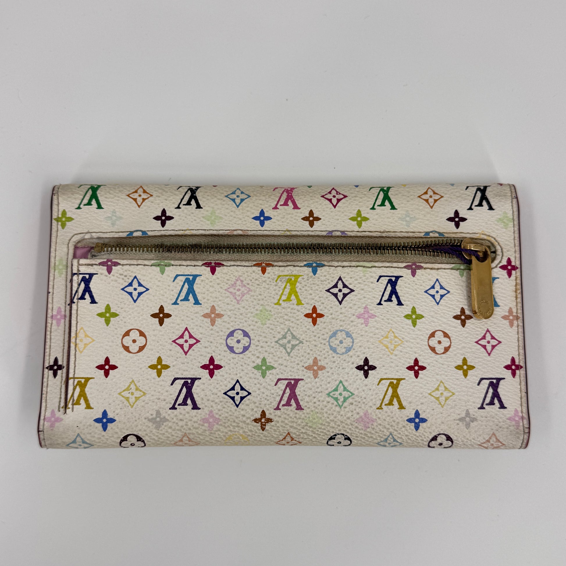 Monogram Multicolor Eugenie Wallet White Litchi NJ