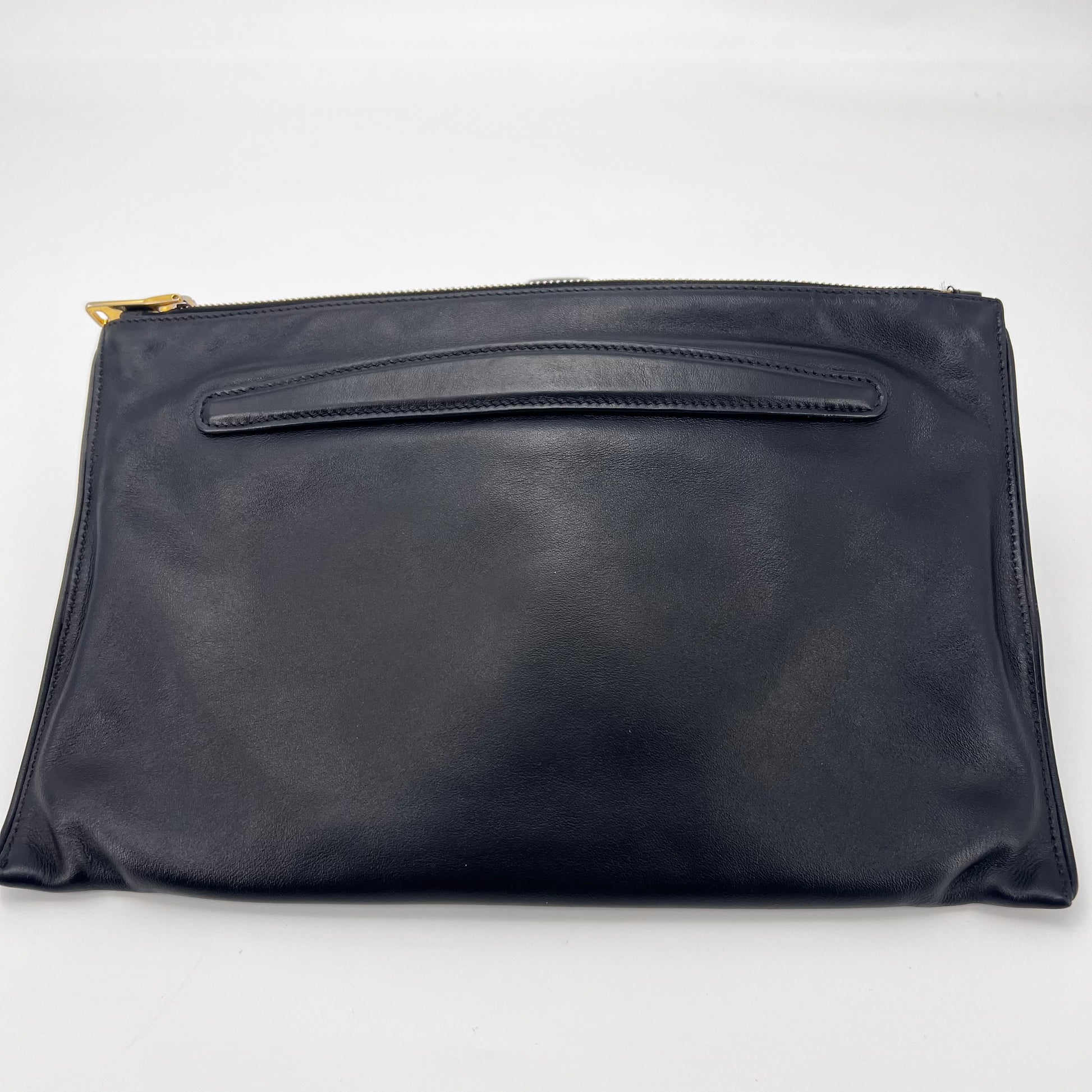 Leather Soft Calf Studded Clutch-twins