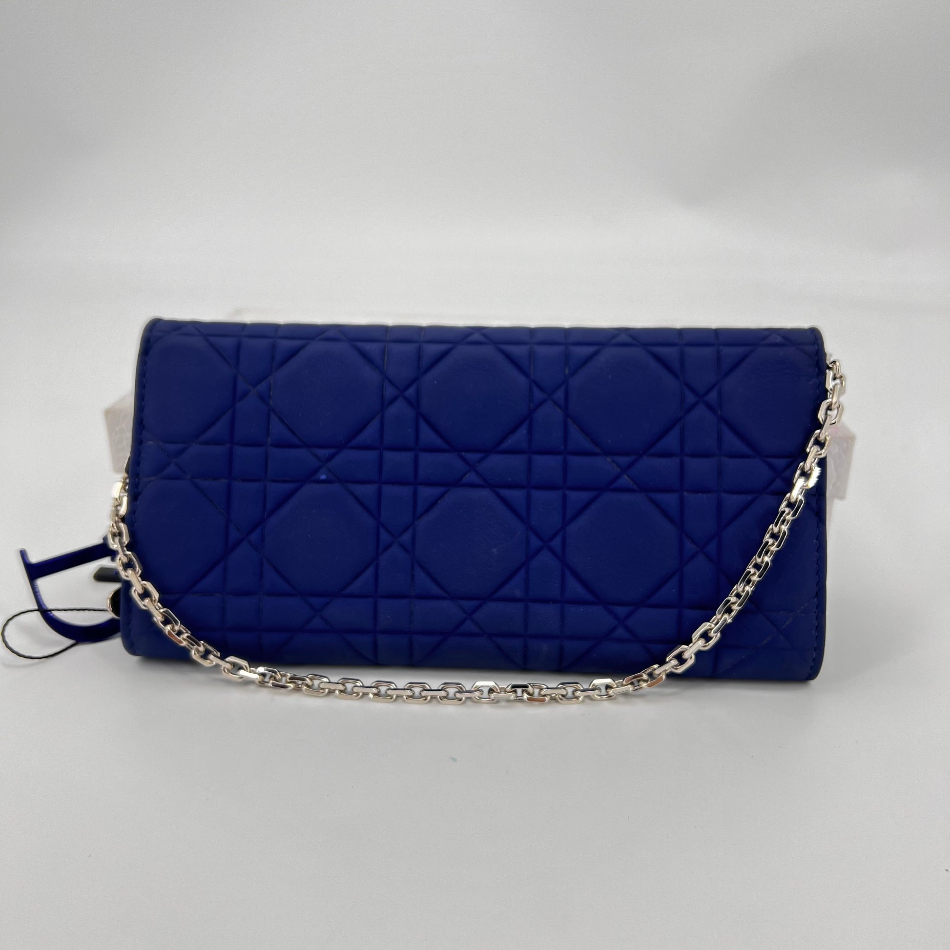 Lady Dior Wallet on Chain Pouch Cannage Quilt Lambskin Long Twins