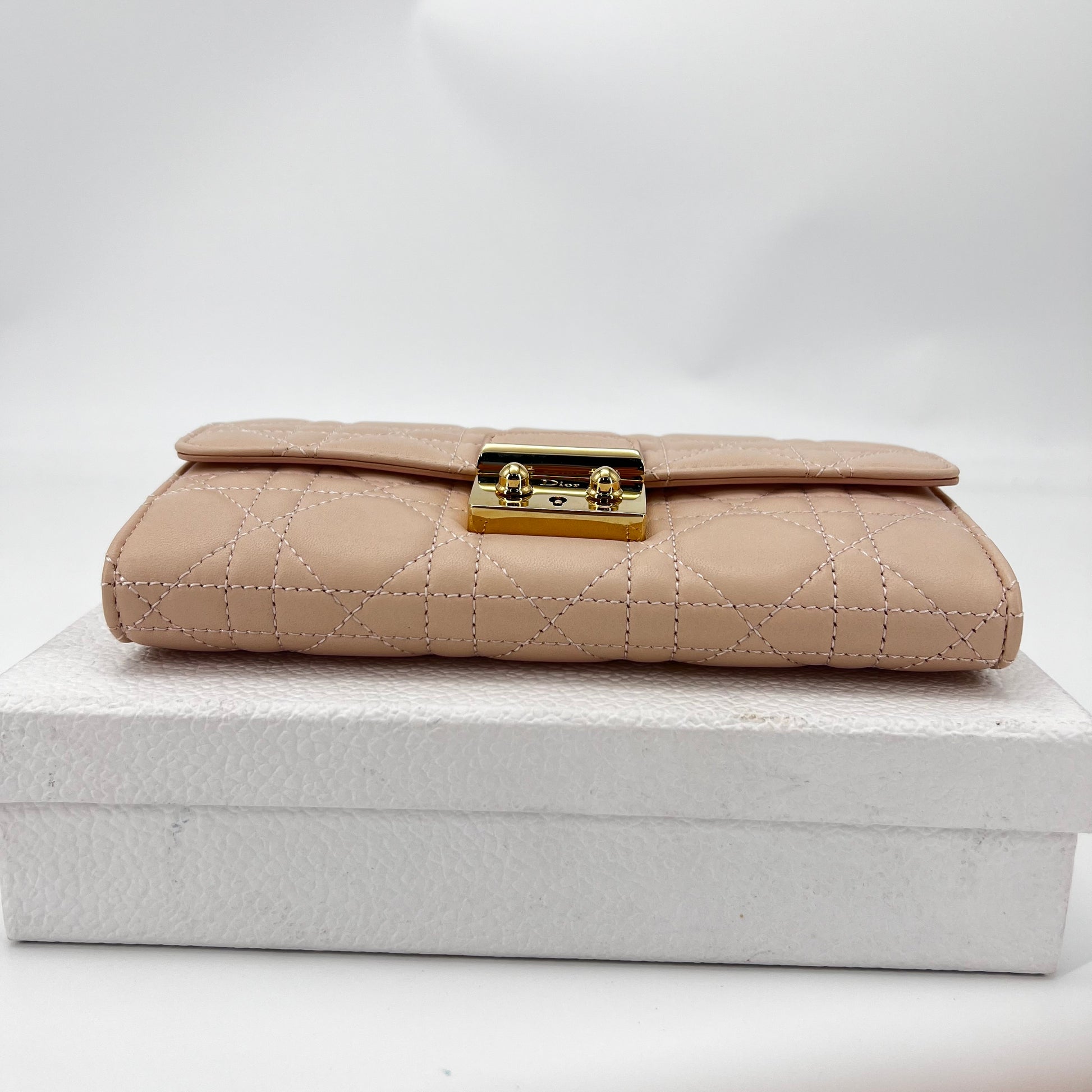 Miss Dior Rendez Vous Chain Wallet Cannage Quilt Lambskin Twins