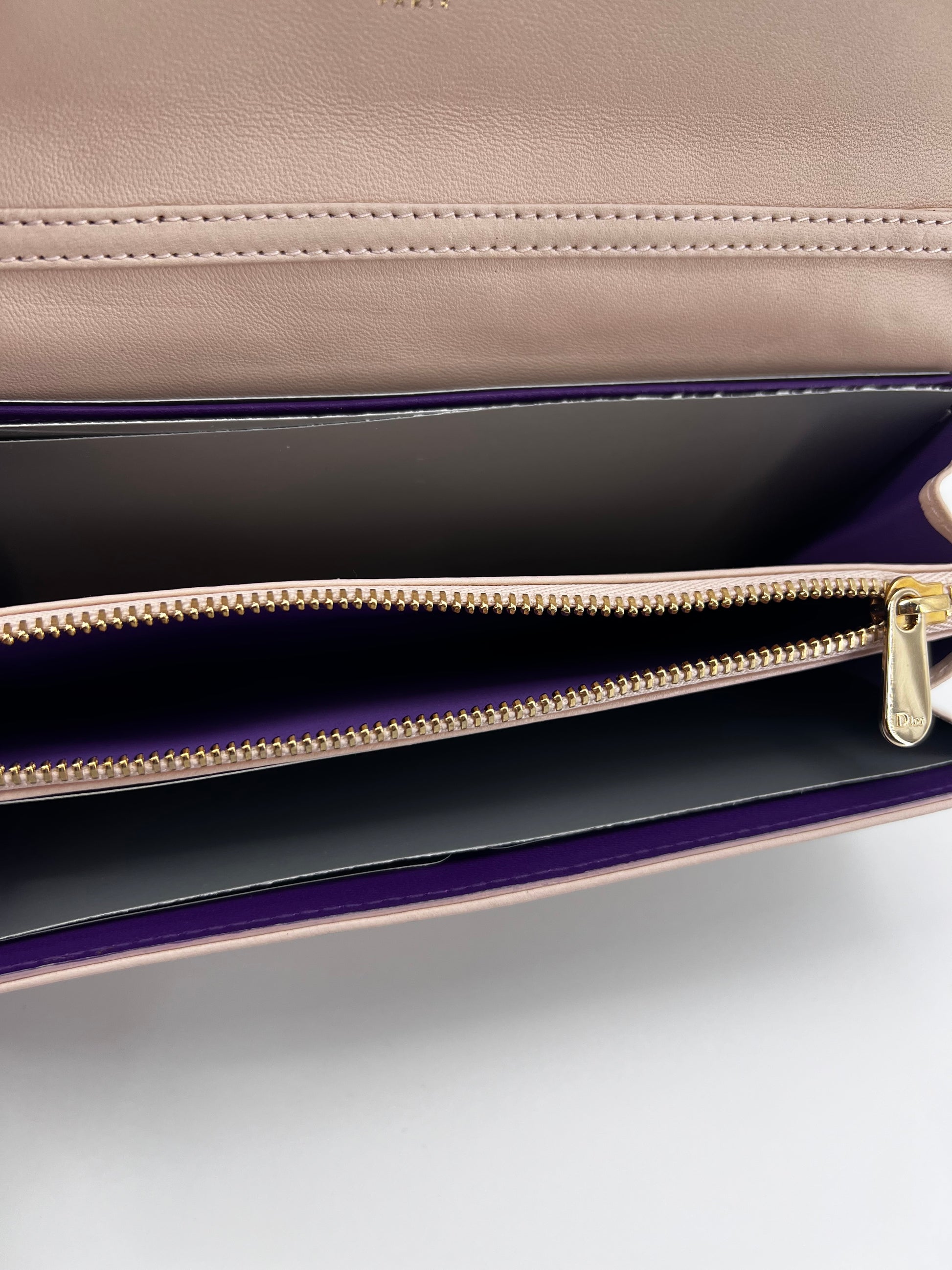 Miss Dior Rendez Vous Chain Wallet Cannage Quilt Lambskin Twins