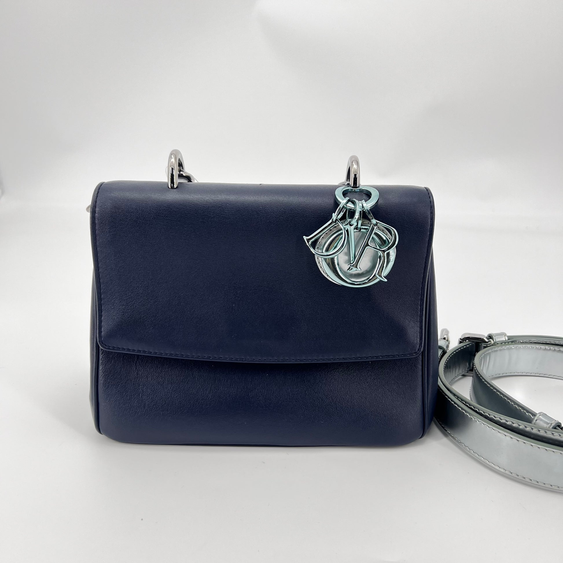 Be Dior Bag Pebbled Leather Small Twins