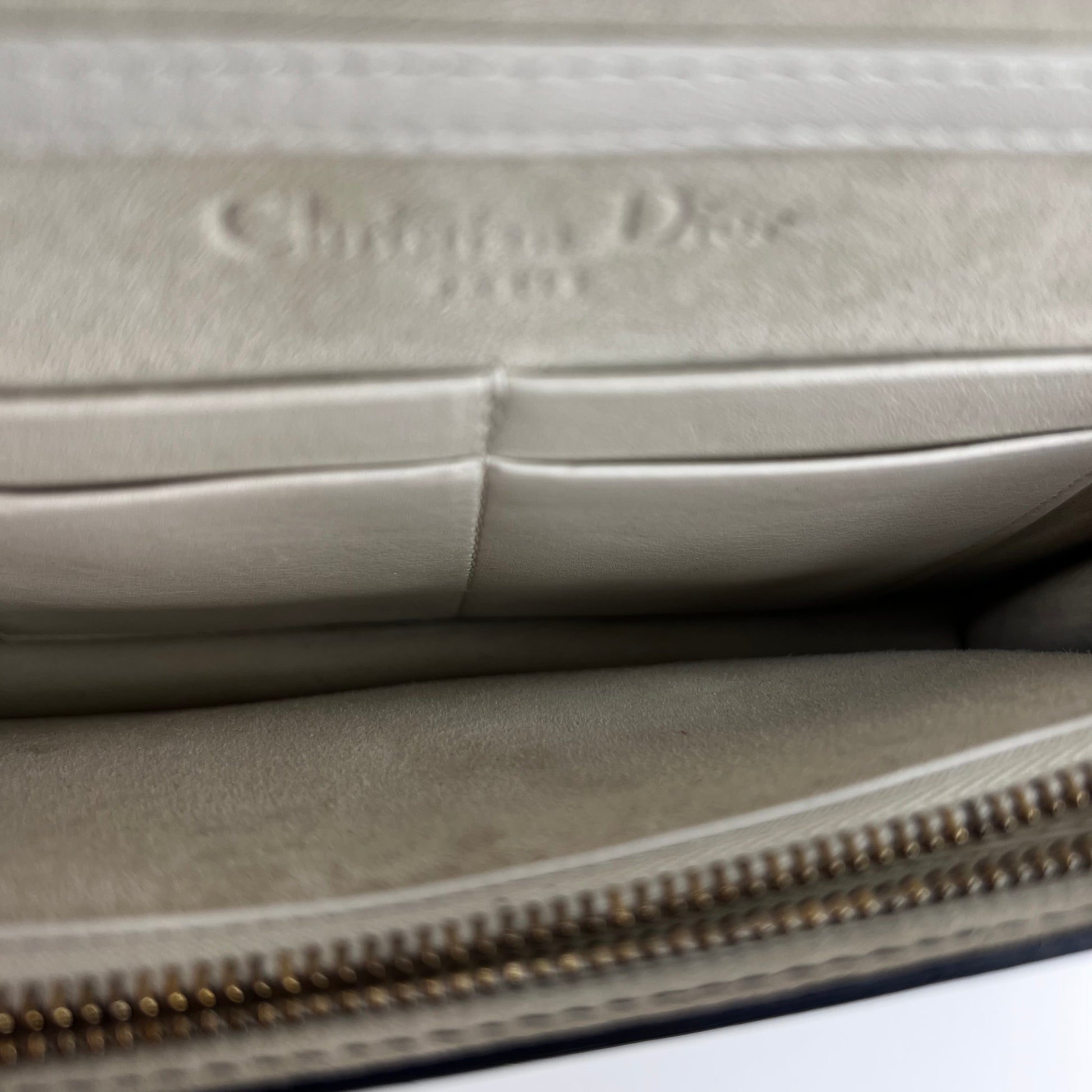 Lady Dior Wallet on Chain Cannage Studded Leather Twins