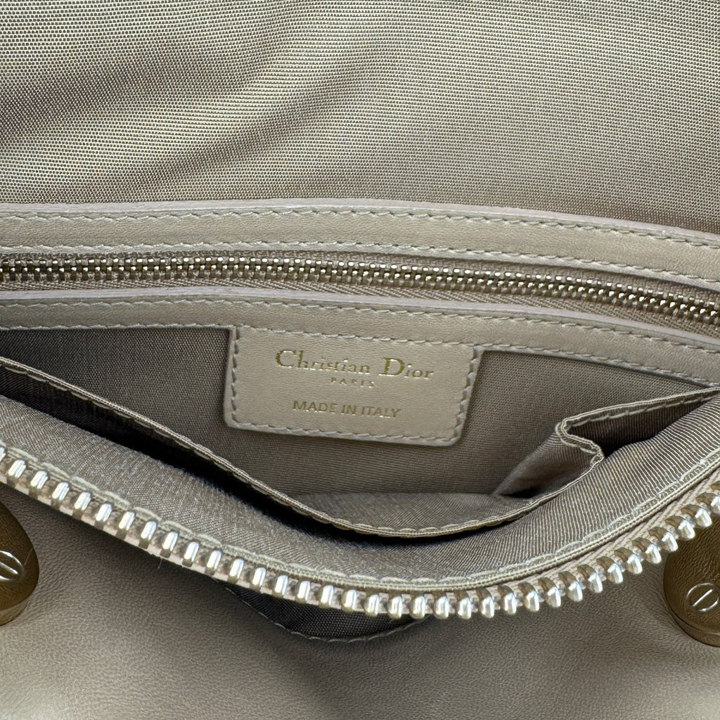 Lambskin Cannage Granville Polochon Beige NJ