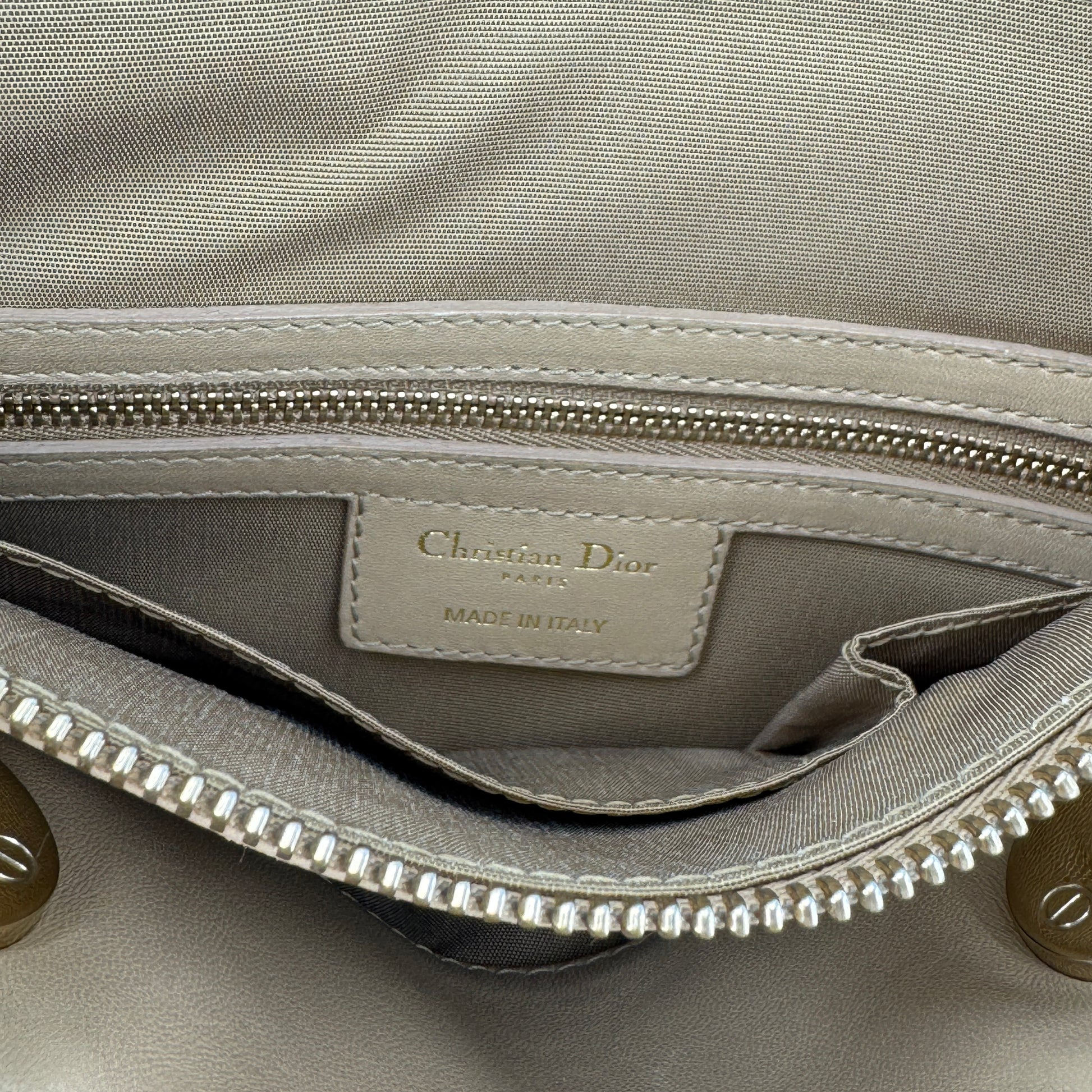 Lambskin Cannage Granville Polochon Beige NJ