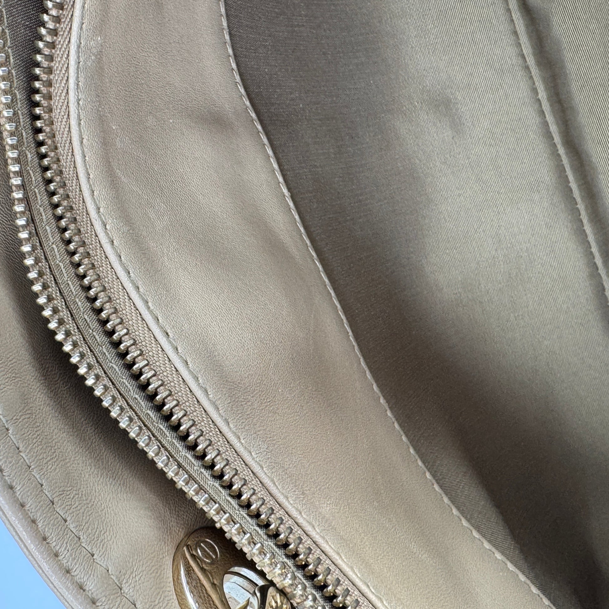 Lambskin Cannage Granville Polochon Beige NJ