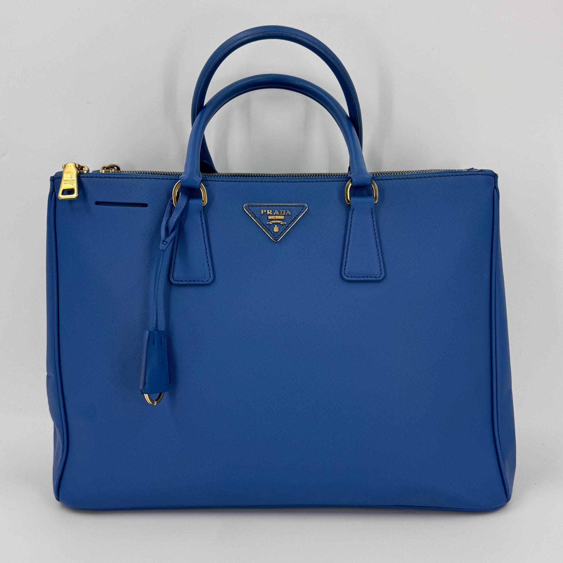 Saffiano Lux Leather Galleria Double Zip Large NJ
