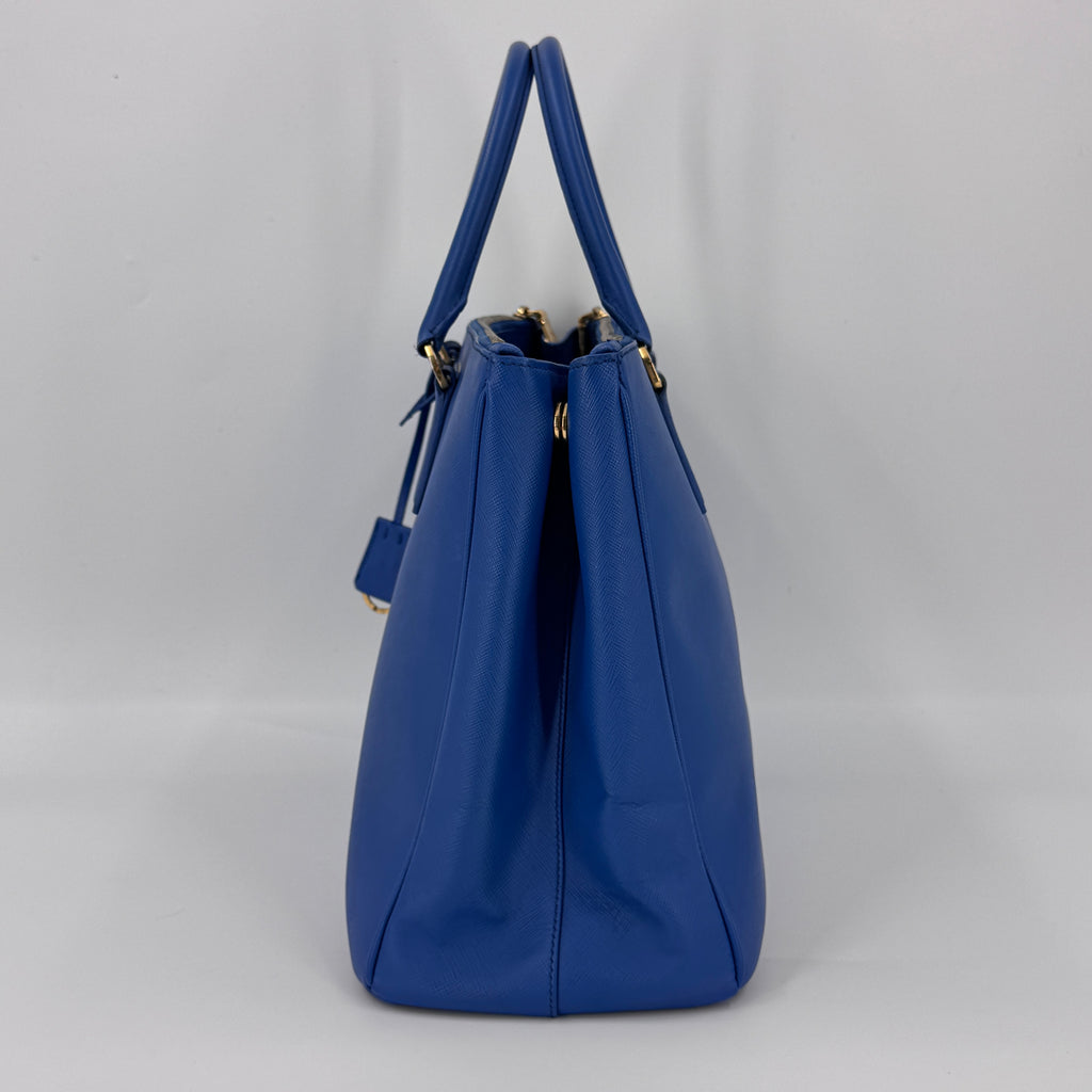 Saffiano Lux Leather Galleria Double Zip Large NJ