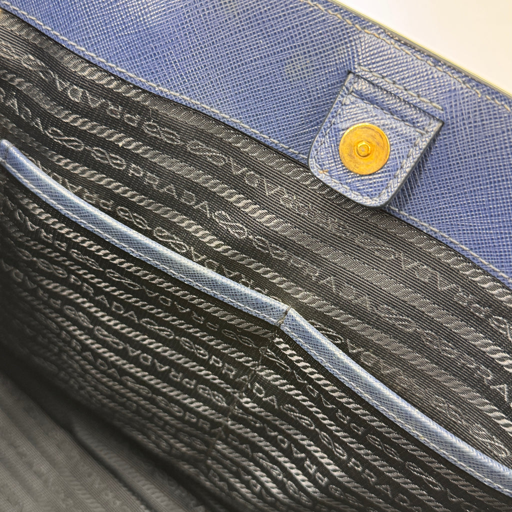 Double Zip Lux Tote Saffiano Leather Large NJ