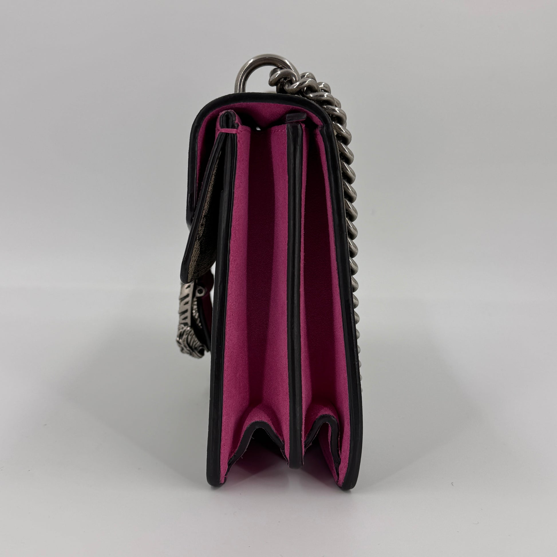 GG Supreme Monogram Small Dionysus Shoulder Bag Pink NJ