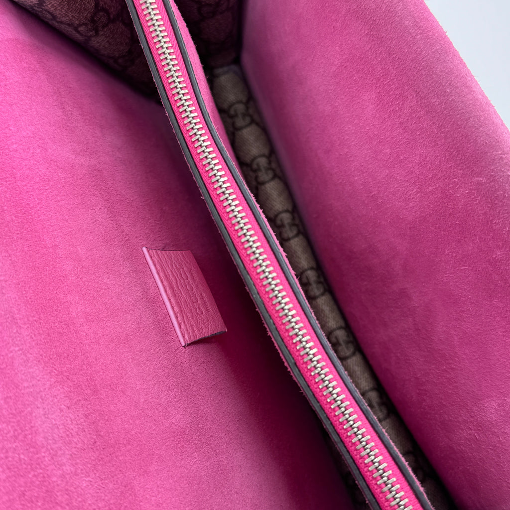 GG Supreme Monogram Small Dionysus Shoulder Bag Pink NJ